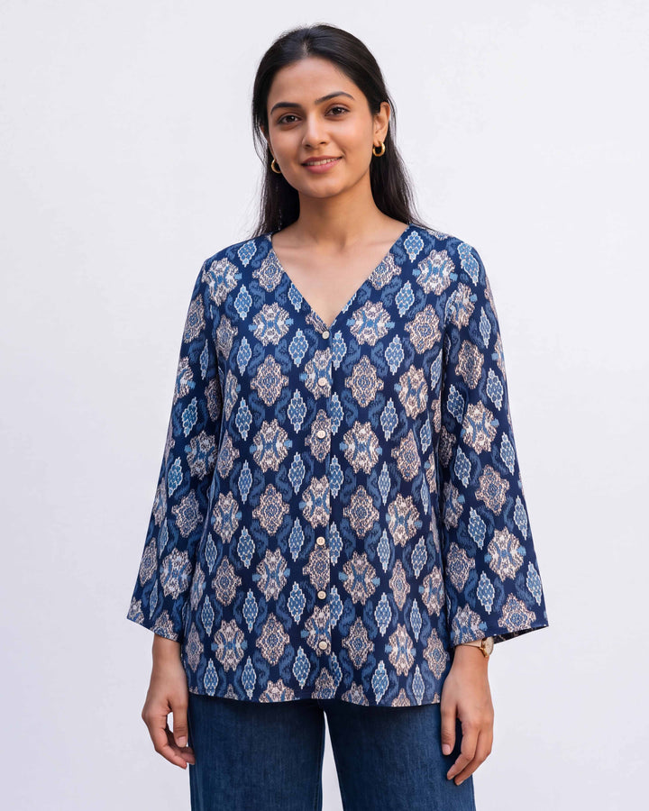 Saphire Tale Pure Cotton Top