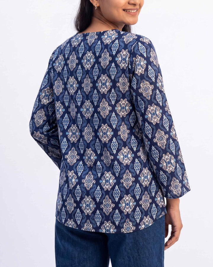 Saphire Tale Pure Cotton Top