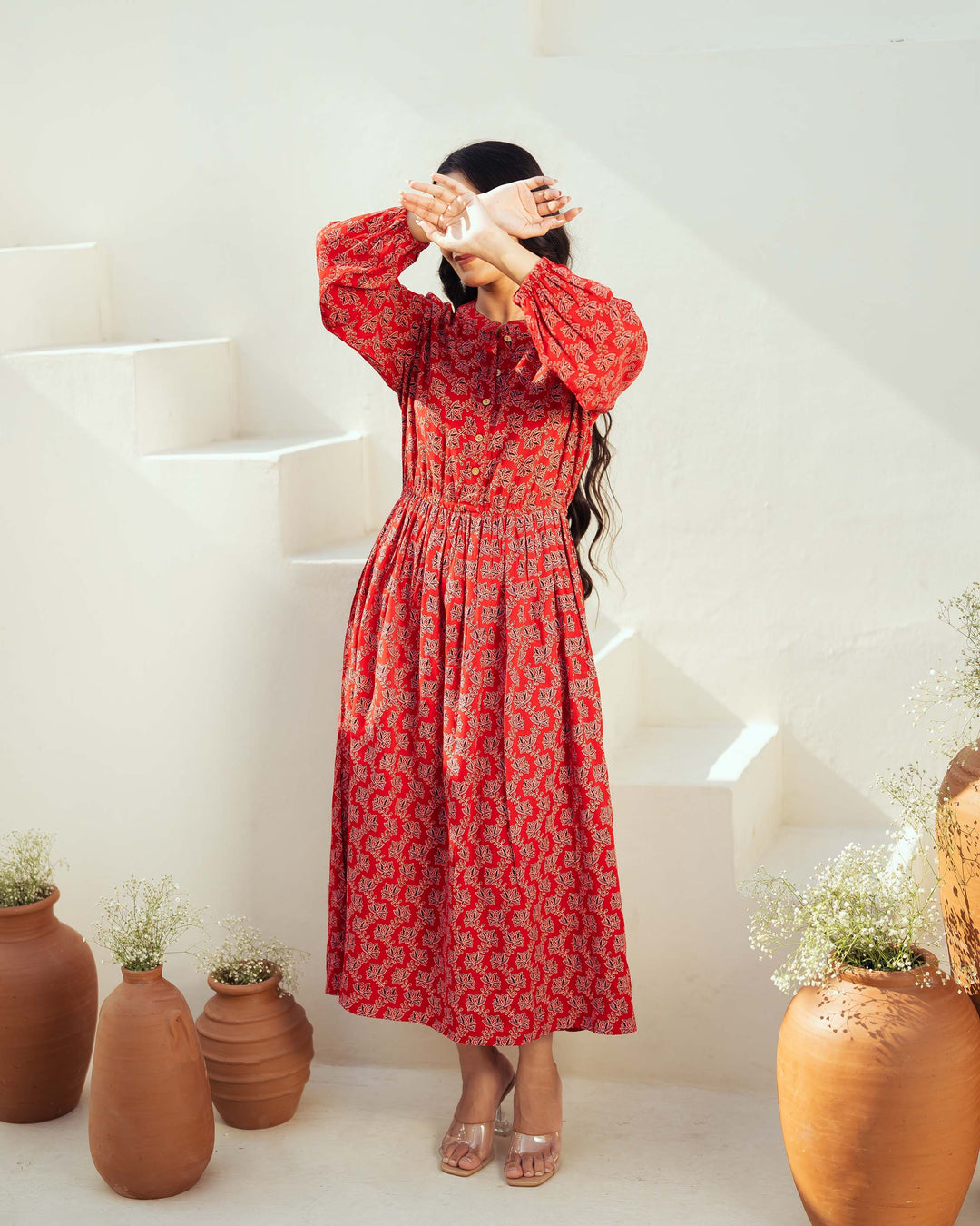 'Ruby Ajrakh' Mom and Daughter Dresses