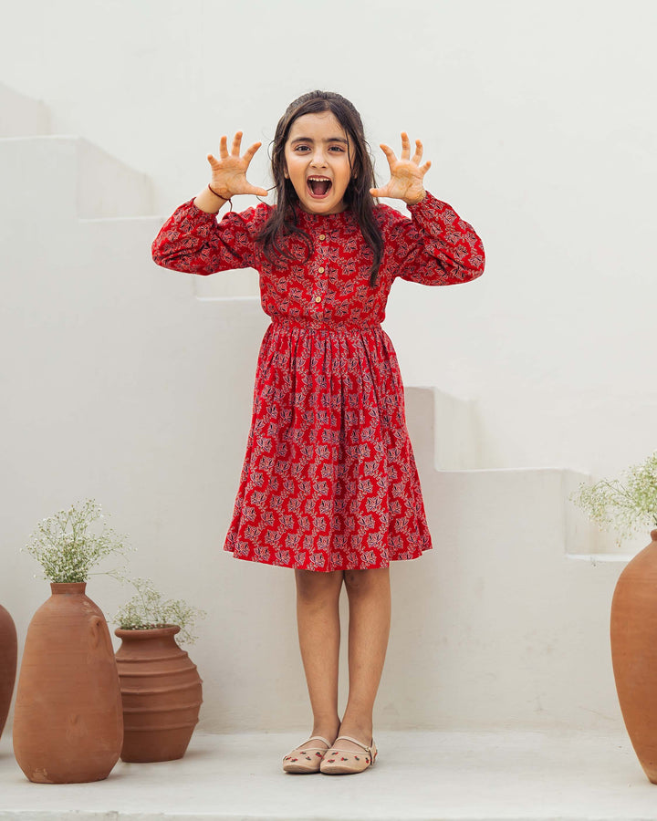 'Ruby Ajrakh' Mom and Daughter Dresses