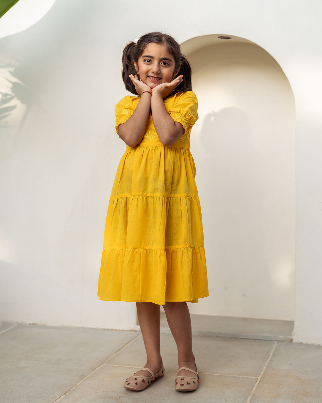 Sun Paisley Mom and Daughter Cotton Dresses