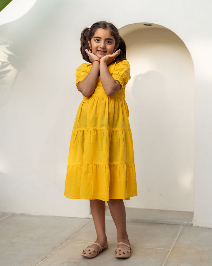 Sun Paisley Mom and Daughter Cotton Dresses