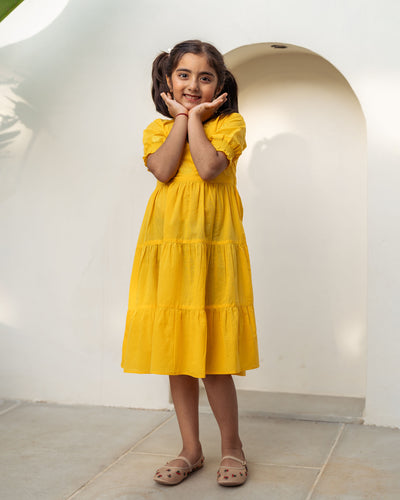 Sun Paisley Mom and Daughter Cotton Dresses