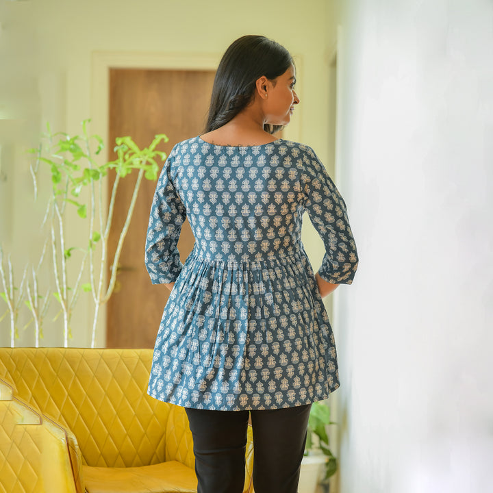 Teal Mist Cotton Top