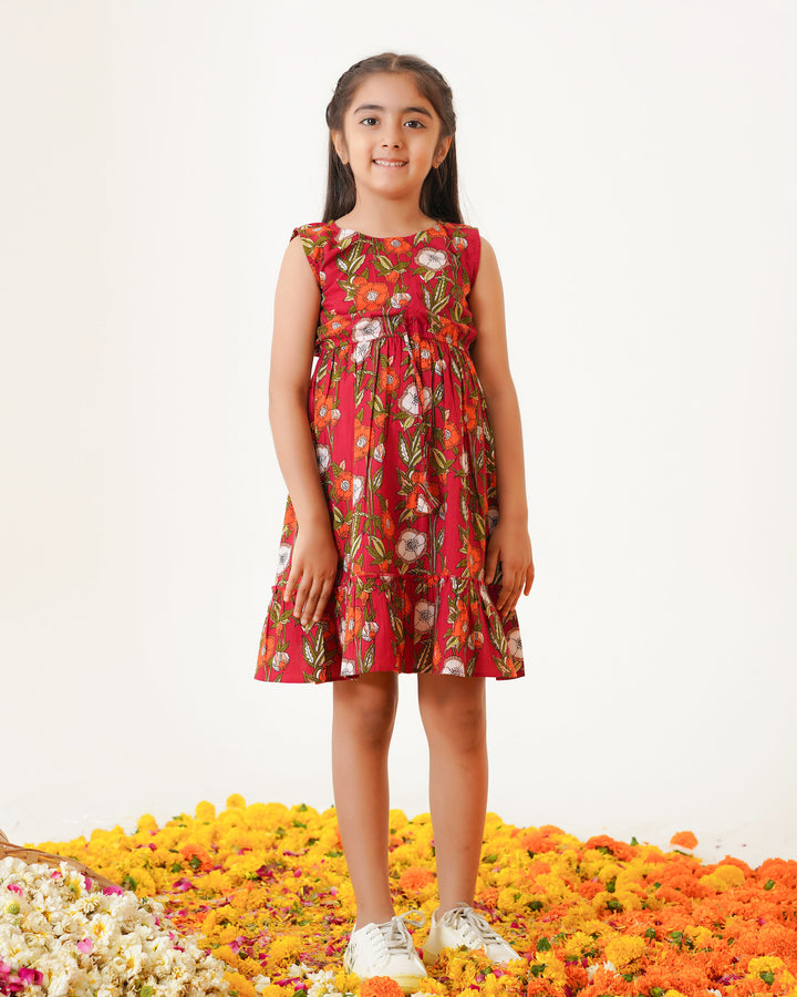 Scarlet Garden Mom and Daughter Dresses