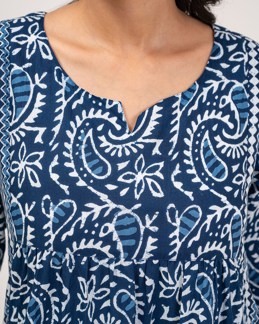 Indigo Fusion Pure Cotton Kurta