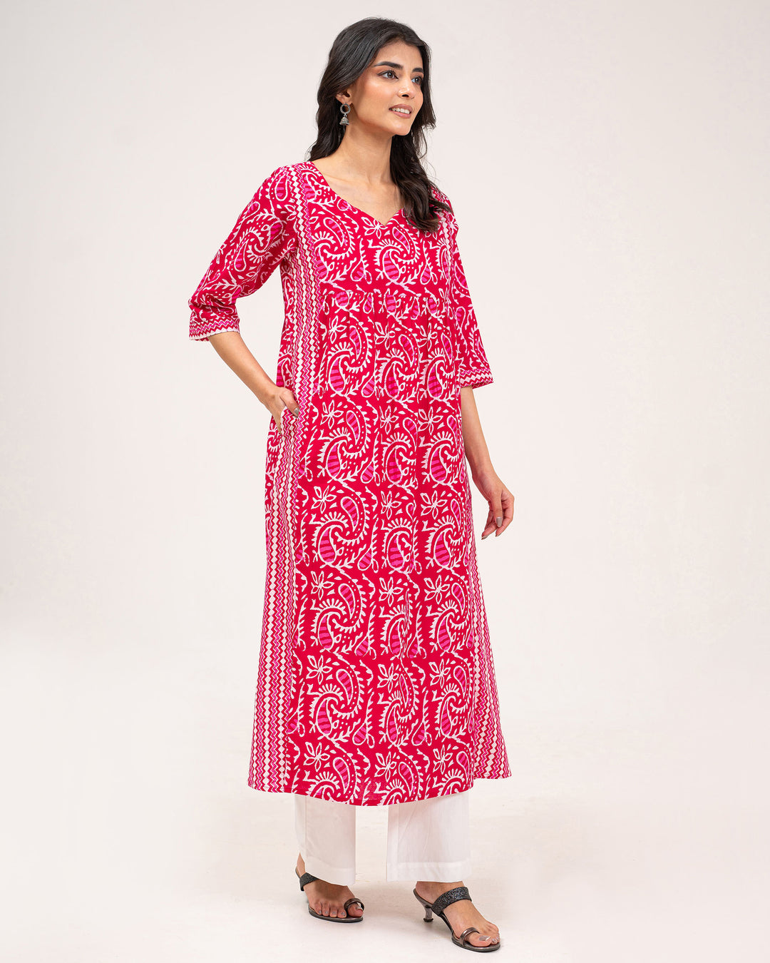 Dabu Fusion Pure Cotton Kurta