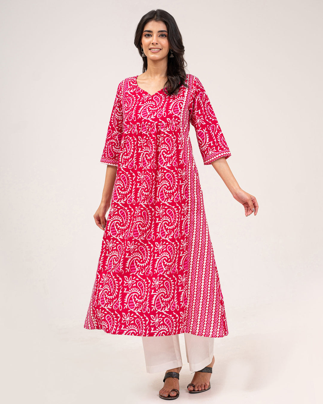Dabu Fusion Pure Cotton Kurta