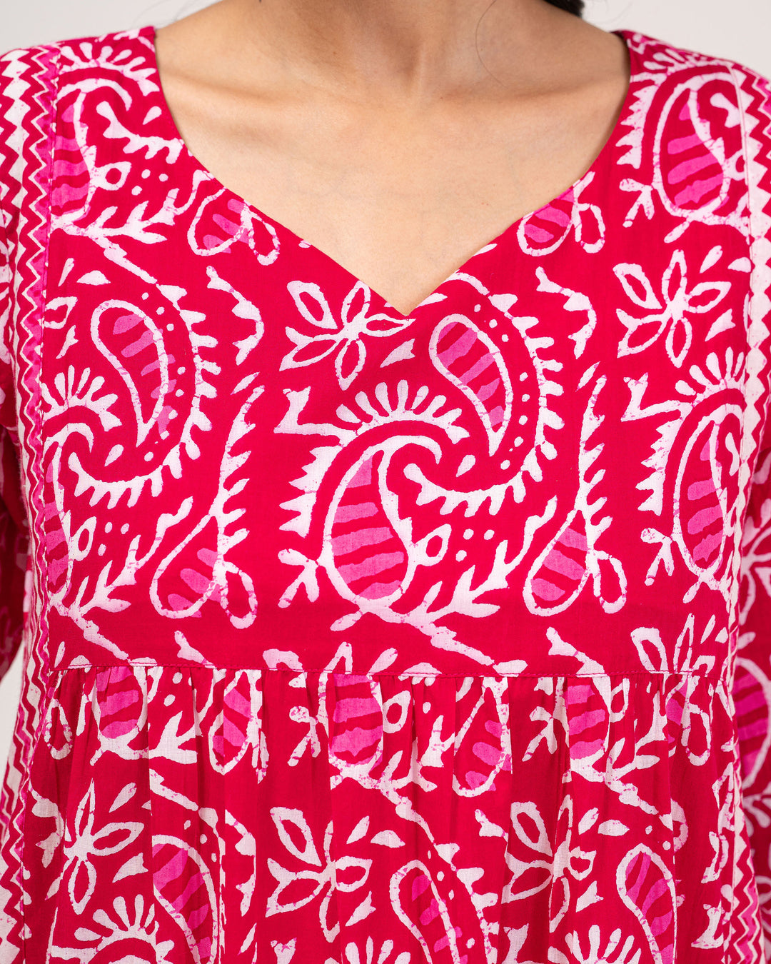 Dabu Fusion Pure Cotton Kurta