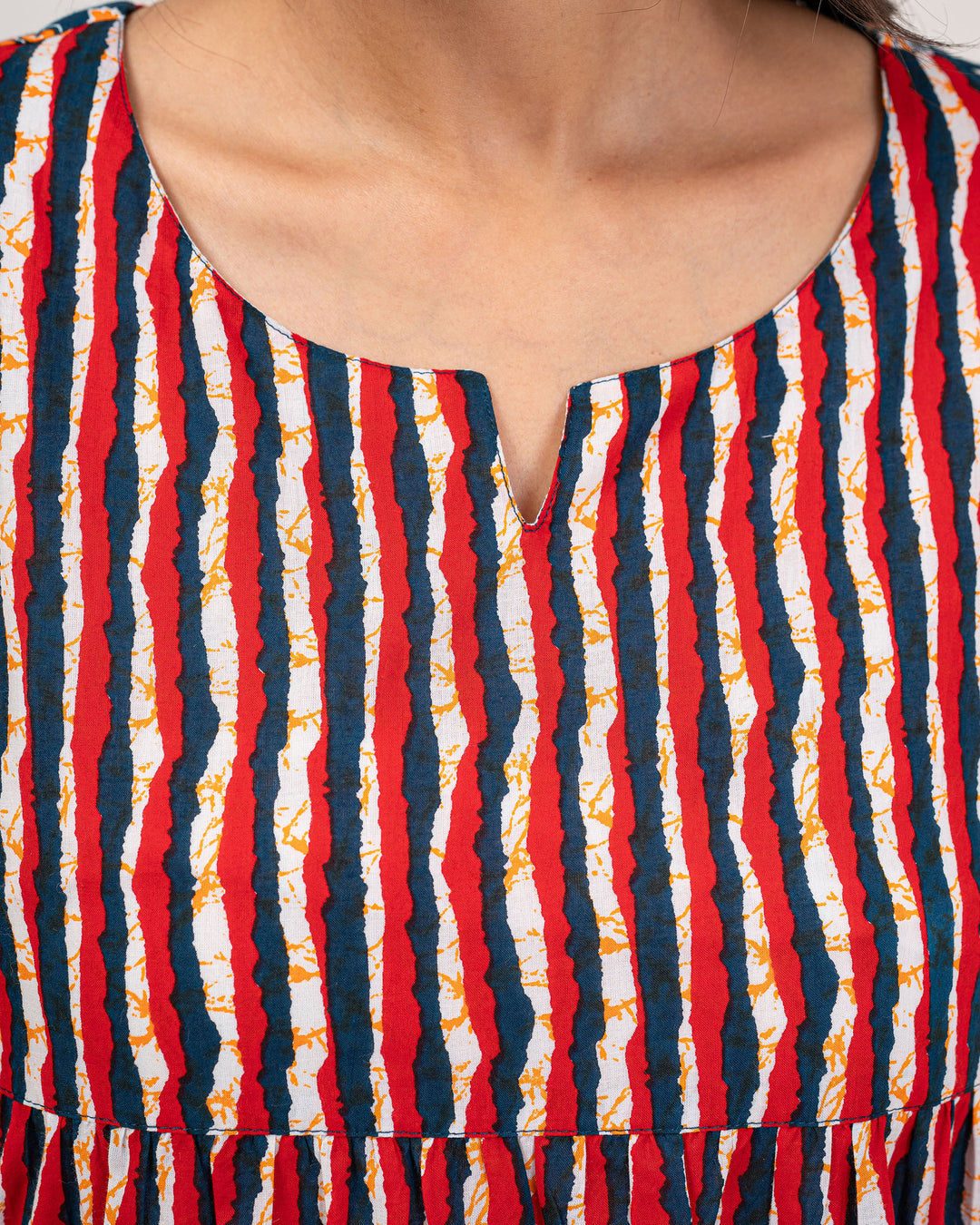 Teal Elegance Pure Cotton Kurta