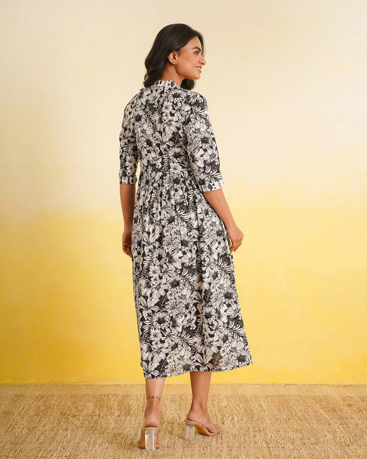 Black Echo Mom and Daughter Dresses