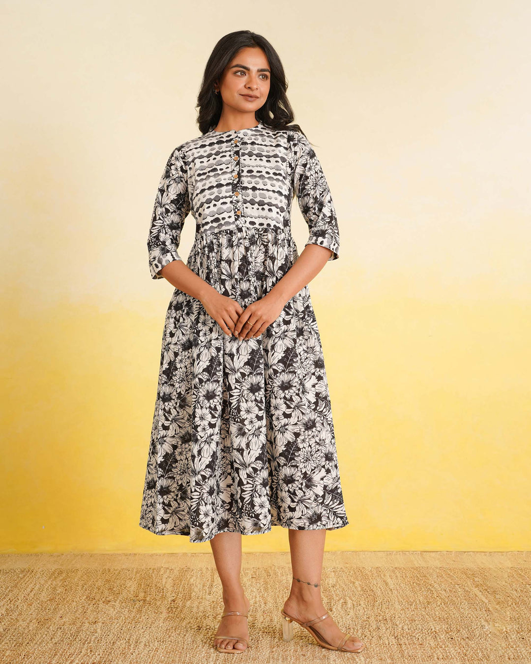 Black Echo Mom and Daughter Dresses