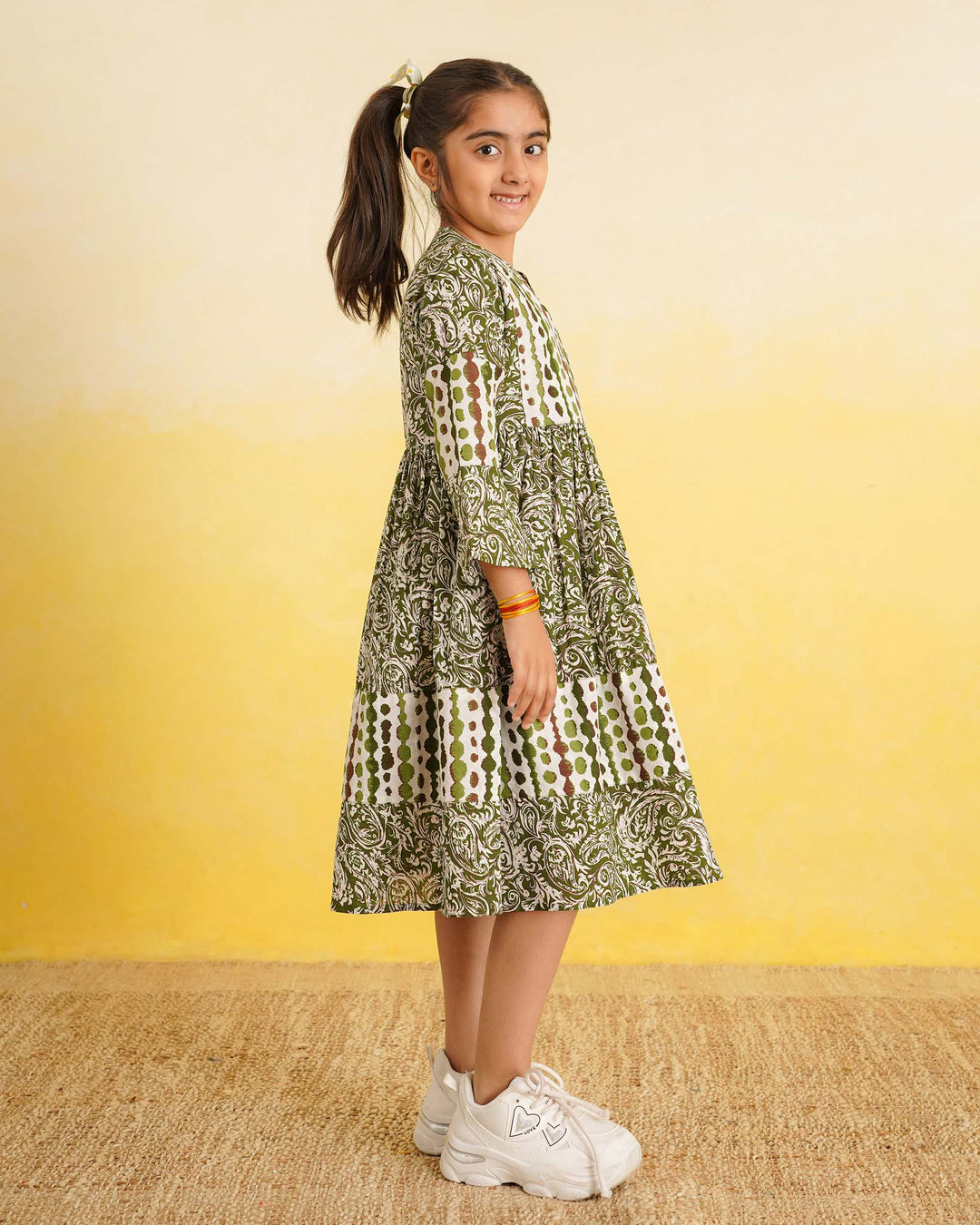 Sage Fusion Cotton Girl's Dress