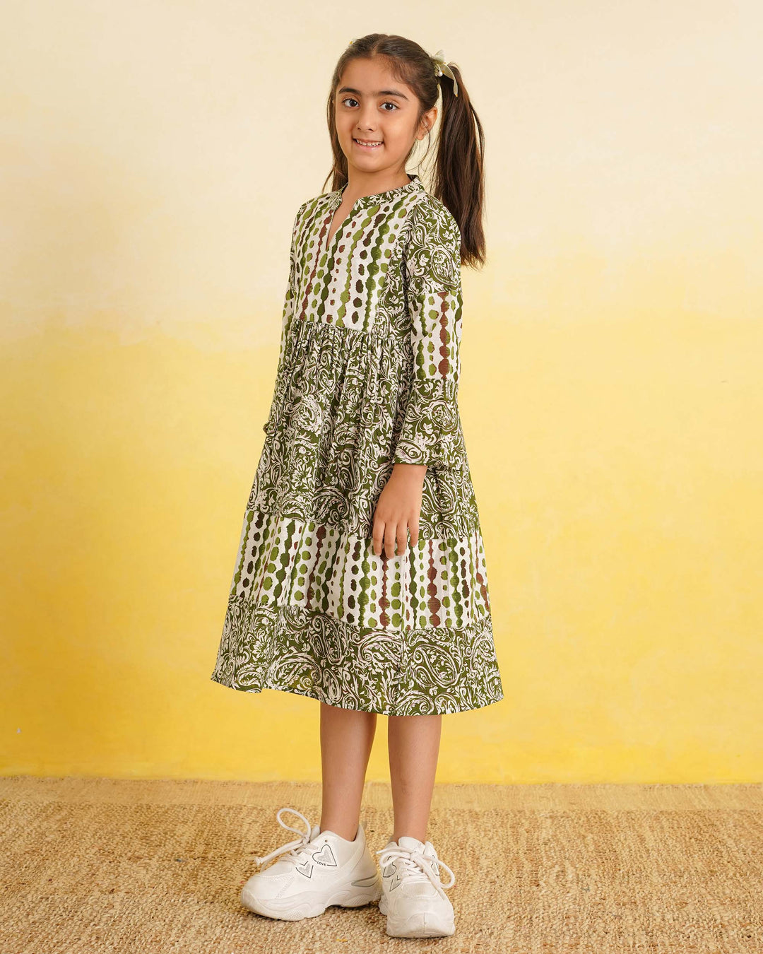Sage Fusion Cotton Girl's Dress