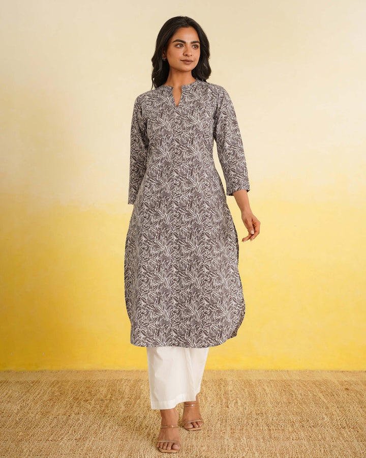 Ash Meadow Pure Cotton Poplin Kurta