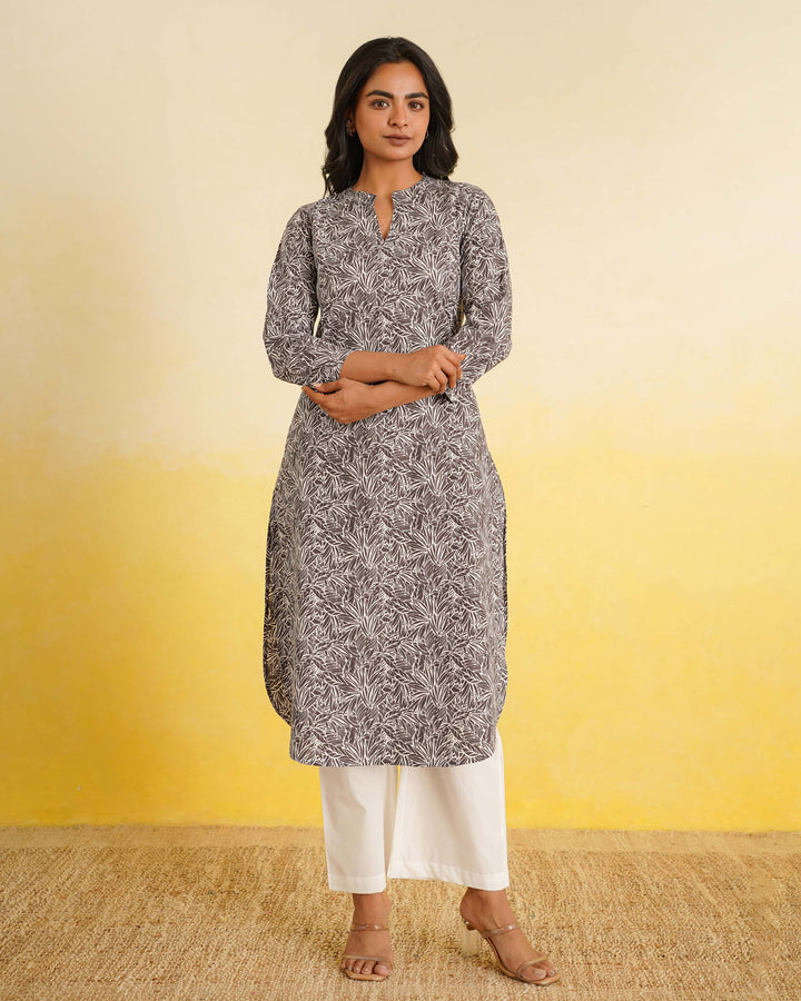 Ash Meadow Pure Cotton Poplin Kurta