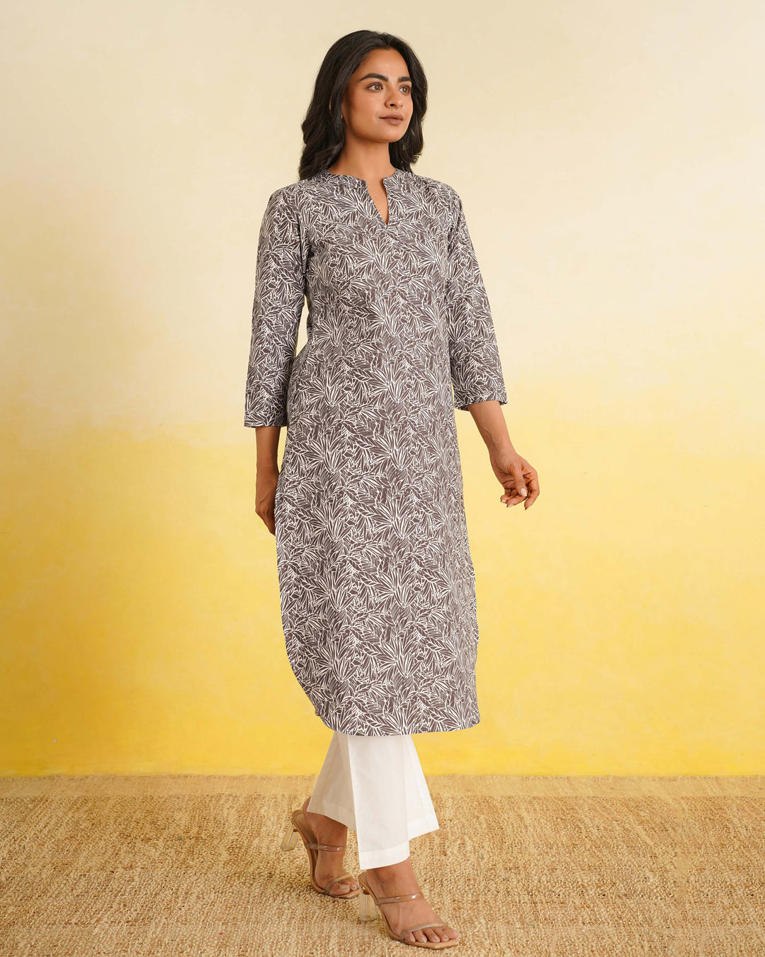 Ash Meadow Pure Cotton Poplin Kurta