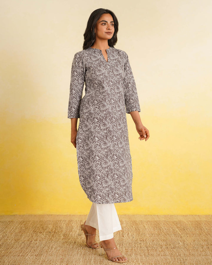Ash Meadow Pure Cotton Poplin Kurta