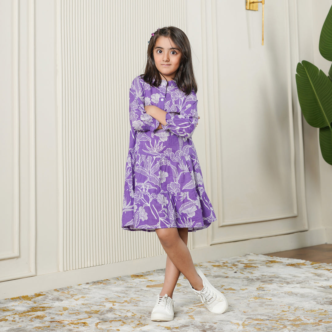 Lilac Haven Mom and Daughter Tiered Cotton Dresses