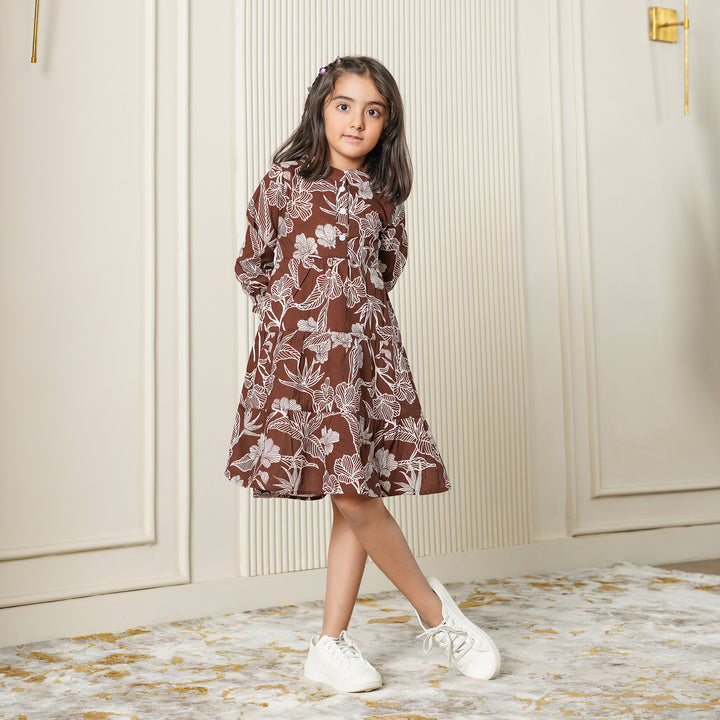 Bronze Haven Mom and Daughter Tiered Cotton Dresses