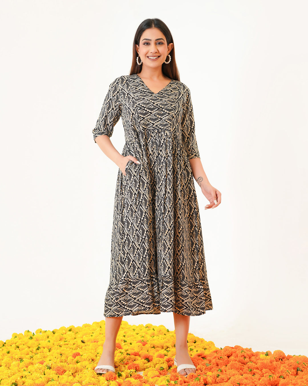 Oak Drape Mom and Daughter Dresses