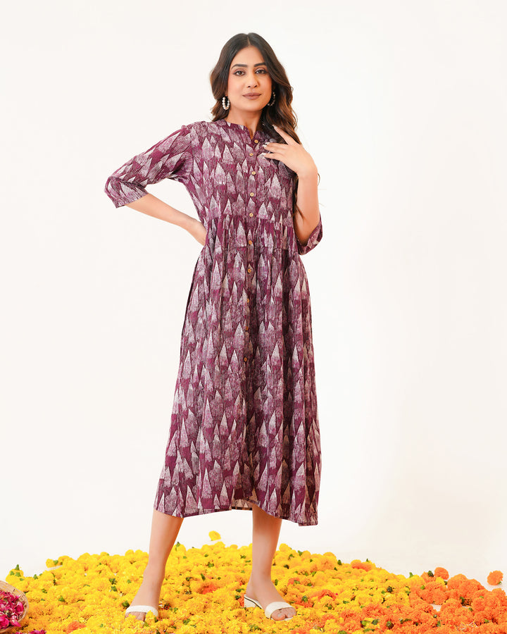 Plum Tides Mom and Daughter Dresses