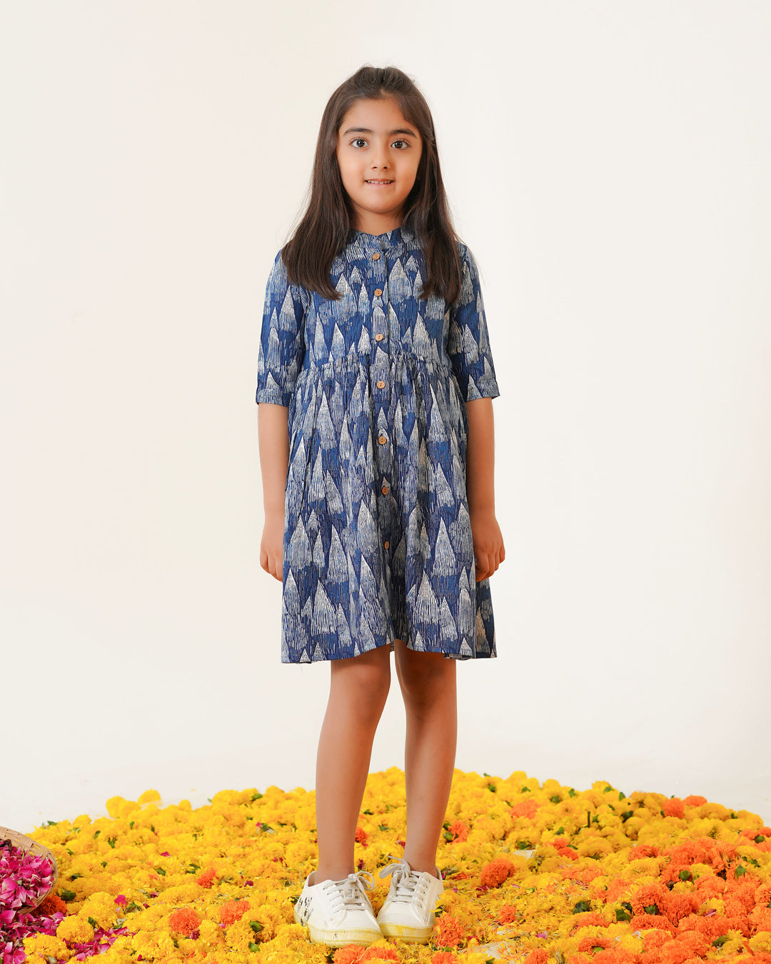 Blue Tides Mom and Daughter Dresses