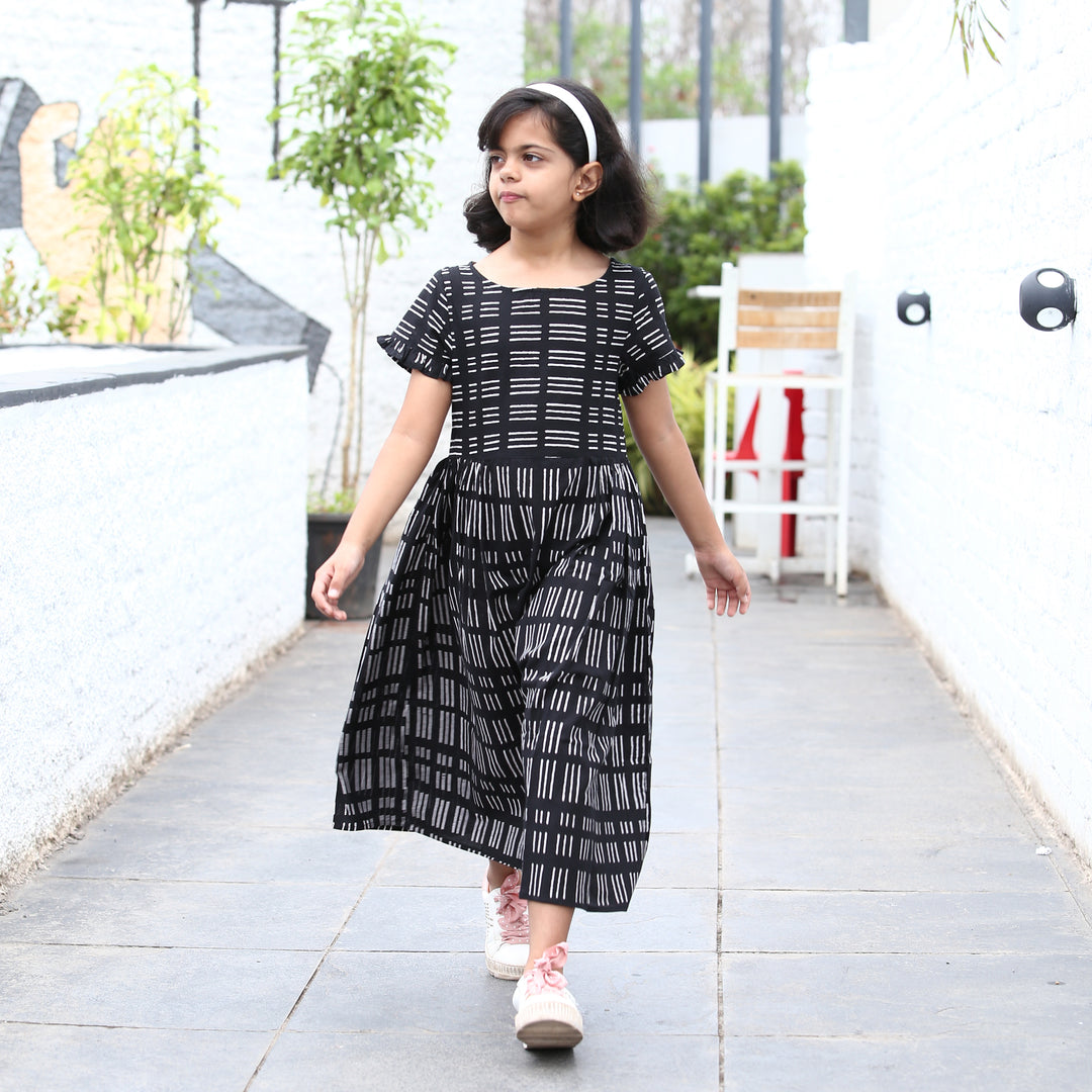 Rich Black Girl's Cotton Dress