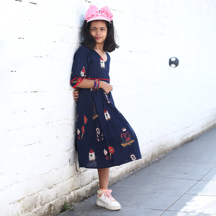 Blue Fairy Tale Mom and Daughter Dress