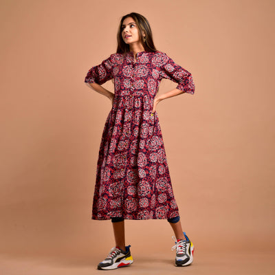 Bagru Hand Block Print 3in1 Dress