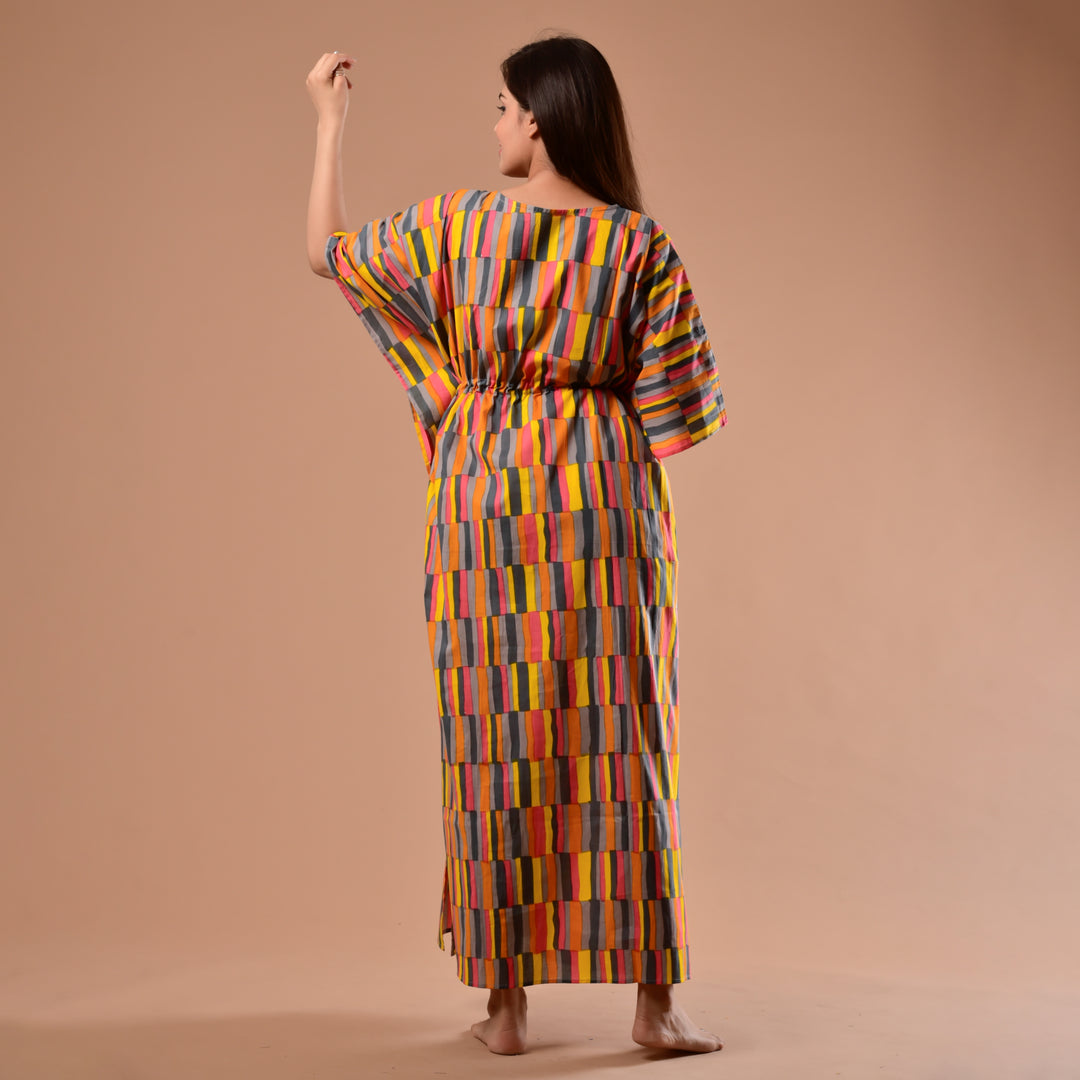 Yellow Ornate Kaftan