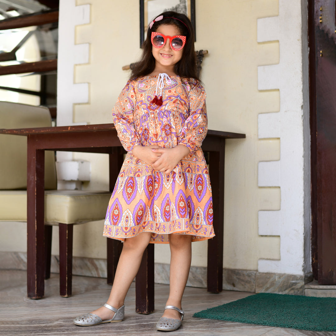 Peach Handlook Girl's Dress