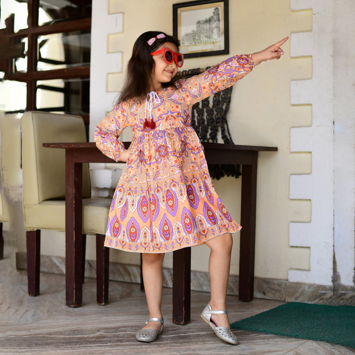 Peach Handlook Girl's Dress