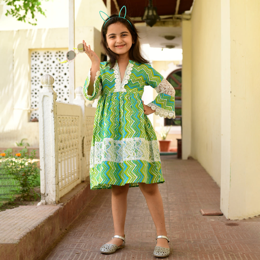 Cotton Green Leheria Girl's Dress