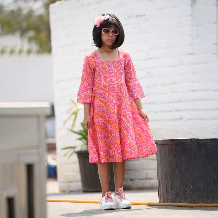 Shades of Pink Mom and Daughter Dress