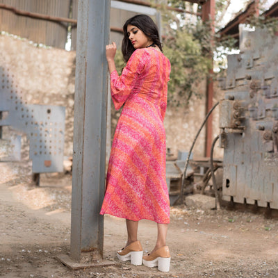 Shades of Pink One Piece Dress